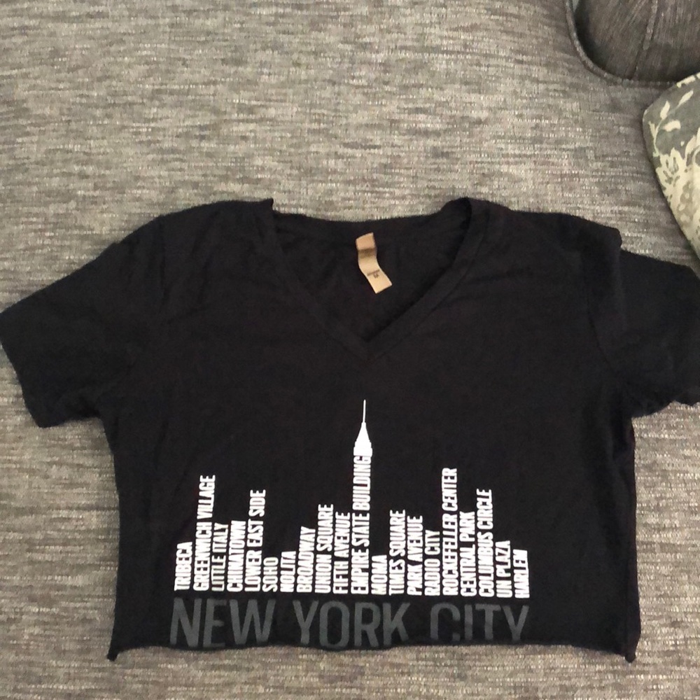 Black crop top